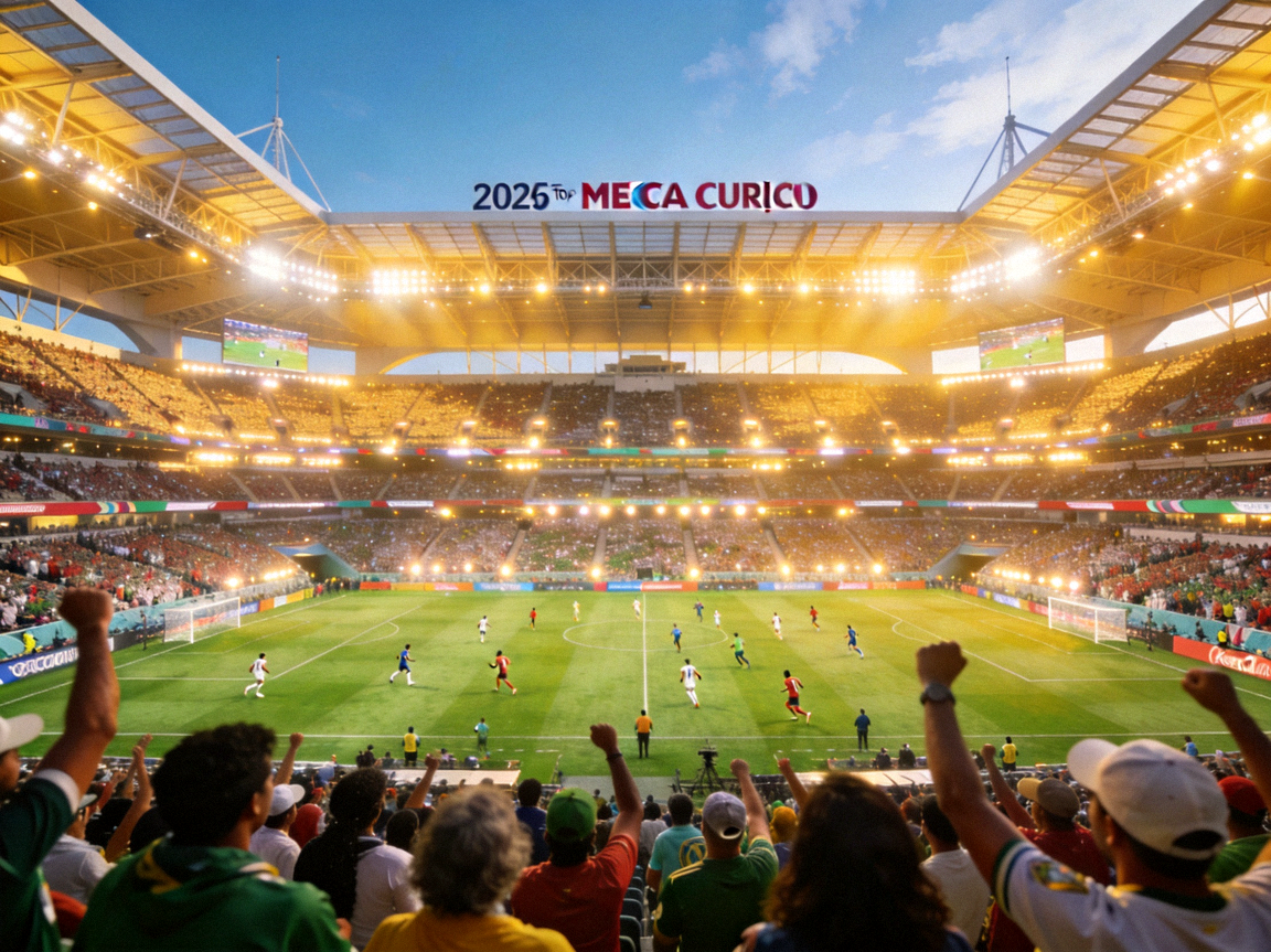 2026世界杯官方新闻发布会现场，FIFA官员与各队代表出席，公布赛事最新防疫与安全政策
